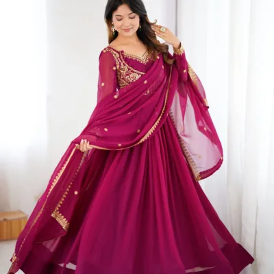 Designer Anarkali Suit for Women | Embroidered