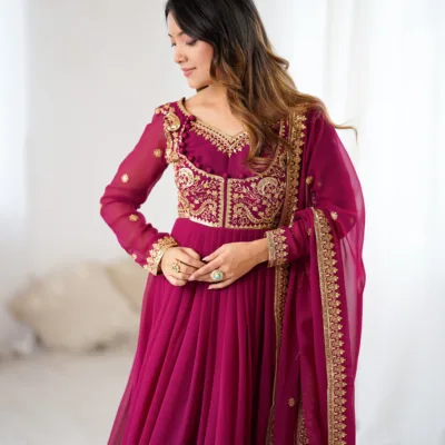 Designer Anarkali Suit for Women | Embroidered
