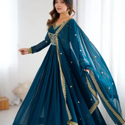 Designer Anarkali Suit for Women | Embroidered