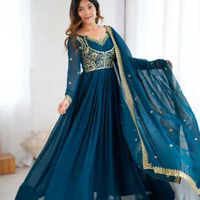 Designer Anarkali Suit for Women | Embroidered