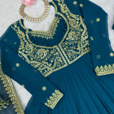 Designer Anarkali Suit for Women | Embroidered
