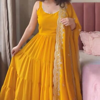 Heavy Flair Anarkali Suit for Women | Designer Georgette
