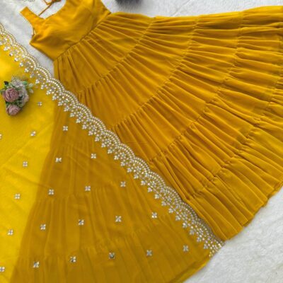 Heavy Flair Anarkali Suit for Women | Designer Georgette