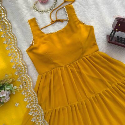 Heavy Flair Anarkali Suit for Women | Designer Georgette