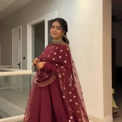 Royal Thread & Sequin Designer Anarkali Suit for Women